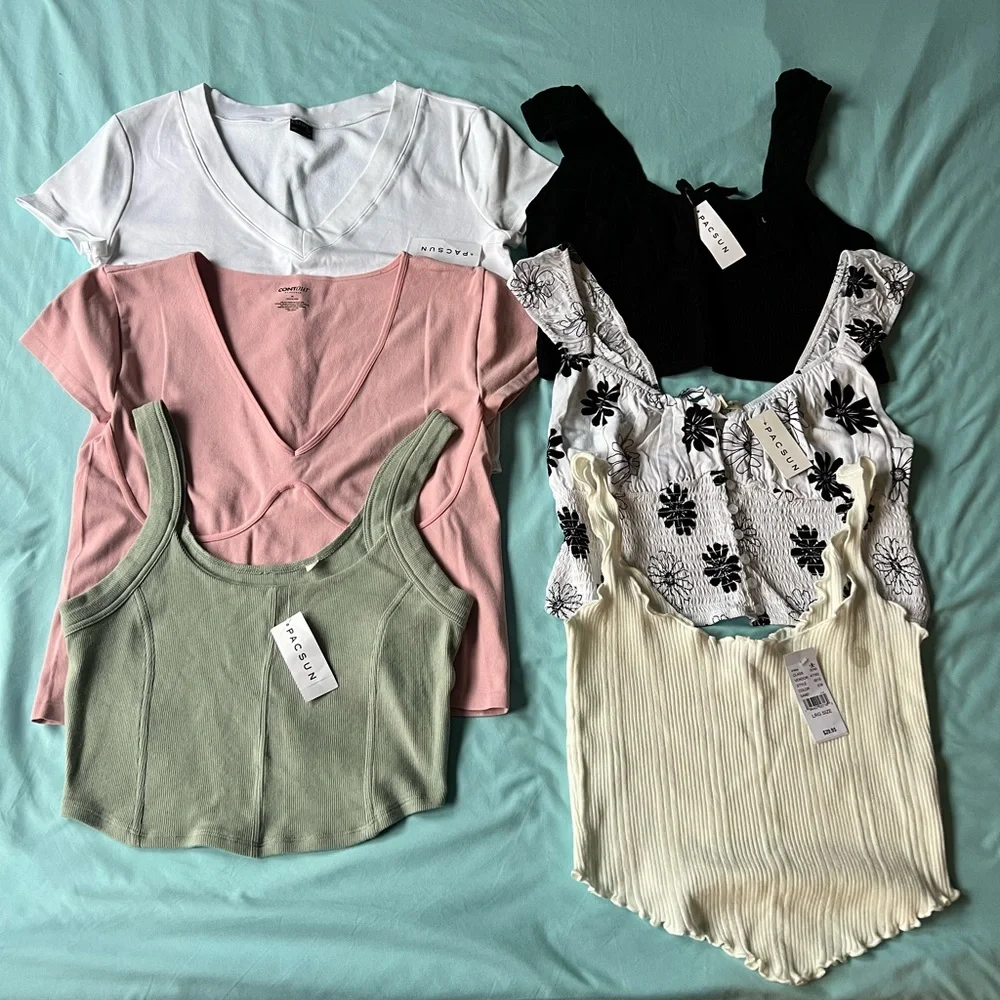 6 NWT Pacsun tops - Picture 1 of 8
